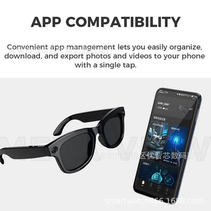 Cross-Border New Ai Glasses Sunglasses Can Make Calls, Record Videos, Take Photos, Translate Hd 1080P Anti-Shake M01