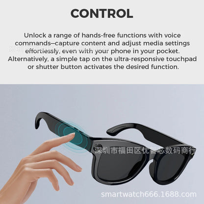 Cross-Border New Ai Glasses Sunglasses Can Make Calls, Record Videos, Take Photos, Translate Hd 1080P Anti-Shake M01