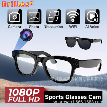 Cross-Border New Ai Glasses Sunglasses Can Make Calls, Record Videos, Take Photos, Translate Hd 1080P Anti-Shake M01